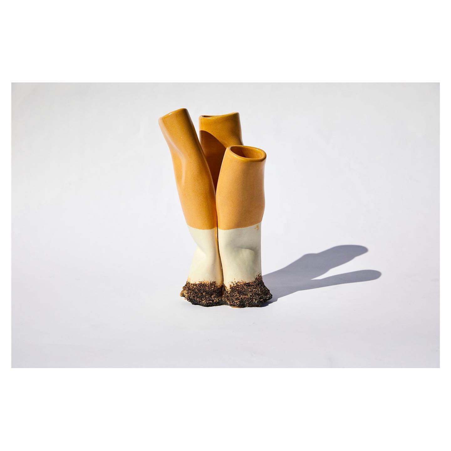 Triple cigarette vase — view 1