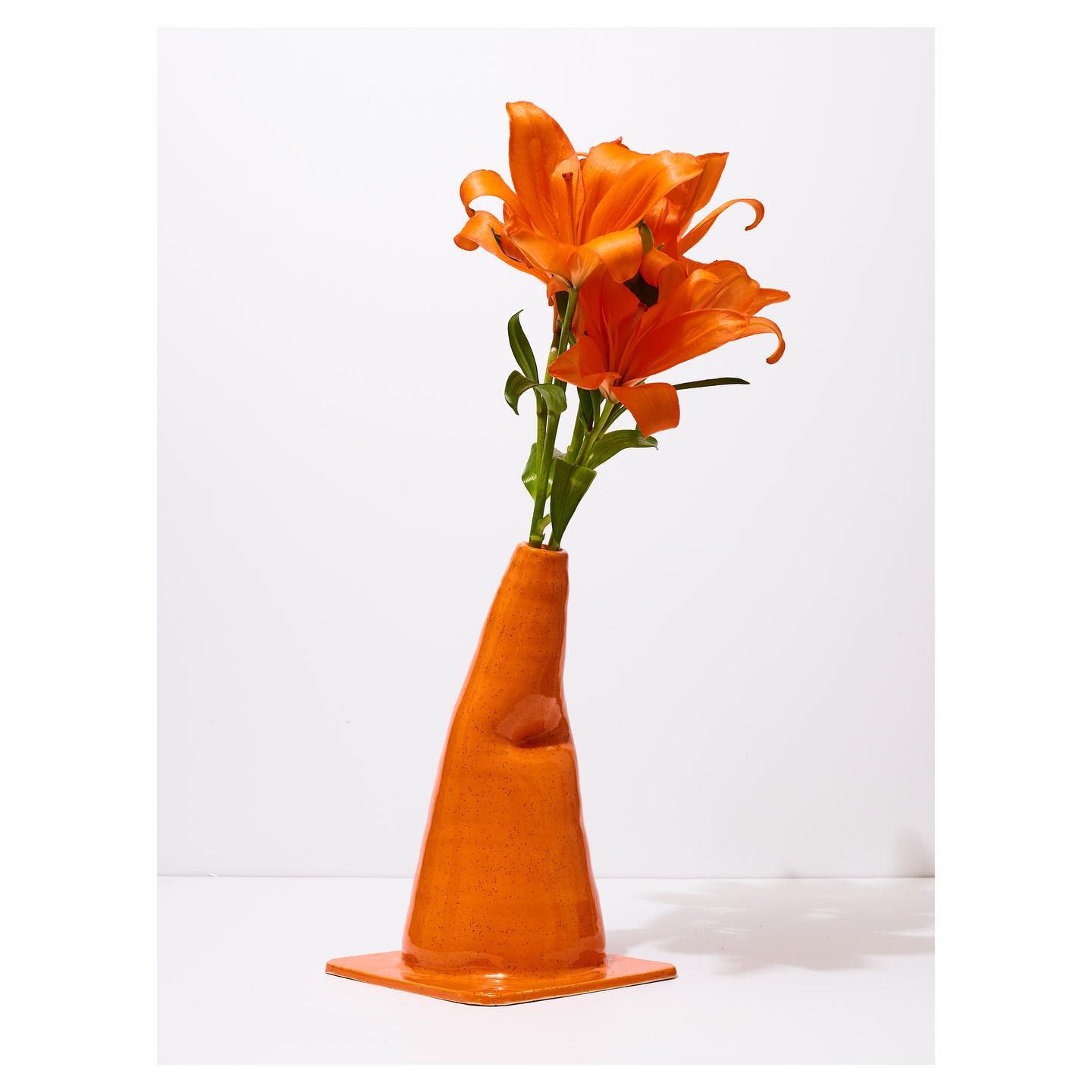 Safety cone vase
