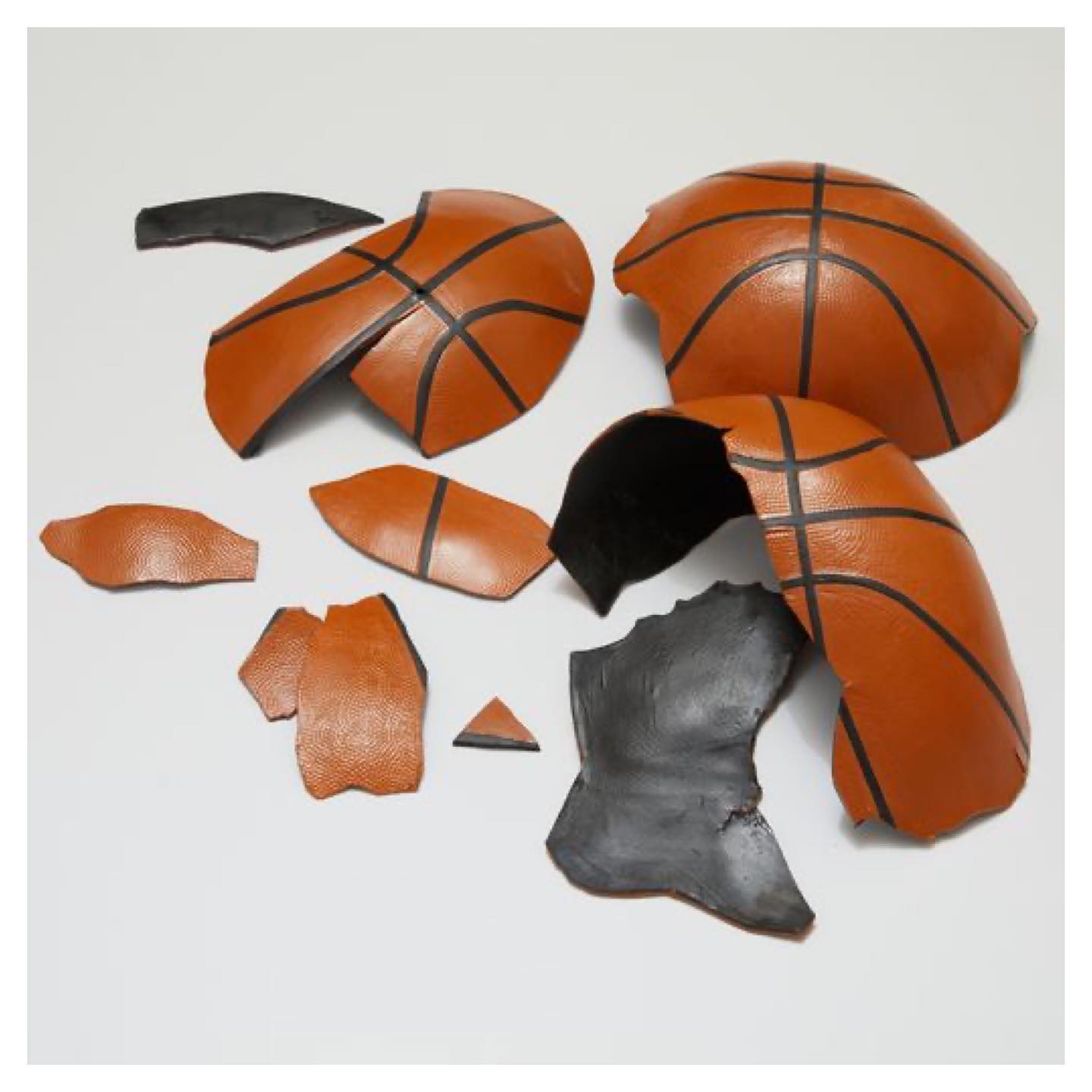 Exploded basketball
