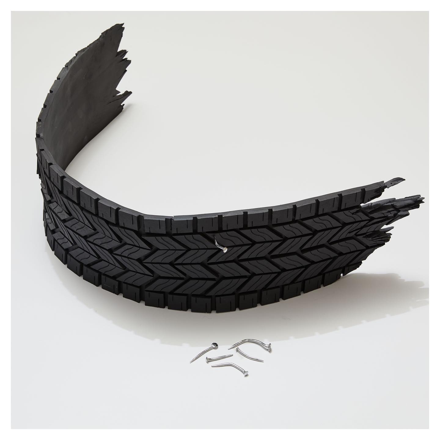 Road gators with nails